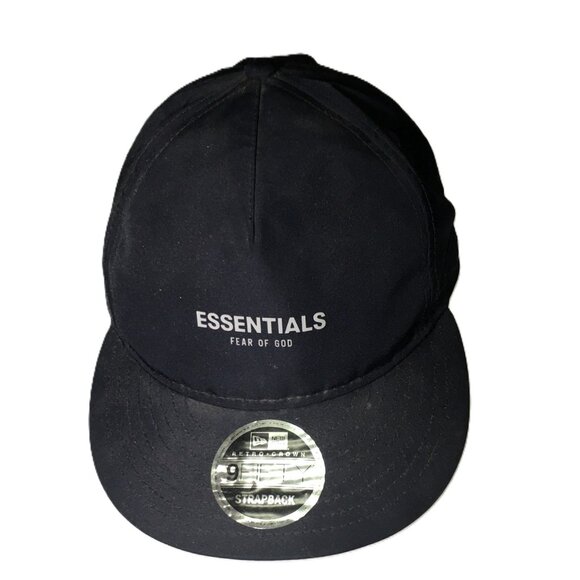 🛑ESSENTIALS New Era ➕ FEAR 🆒 CAP Retro Crown 9Fifty Strapback HAT💸BUY NOW‼️🟢 - Picture 7 of 16